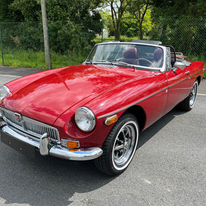 1979 MGB red leather seats